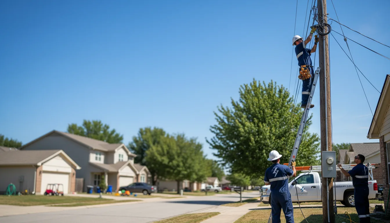 Residential electrician providing installation services in Otley, IA